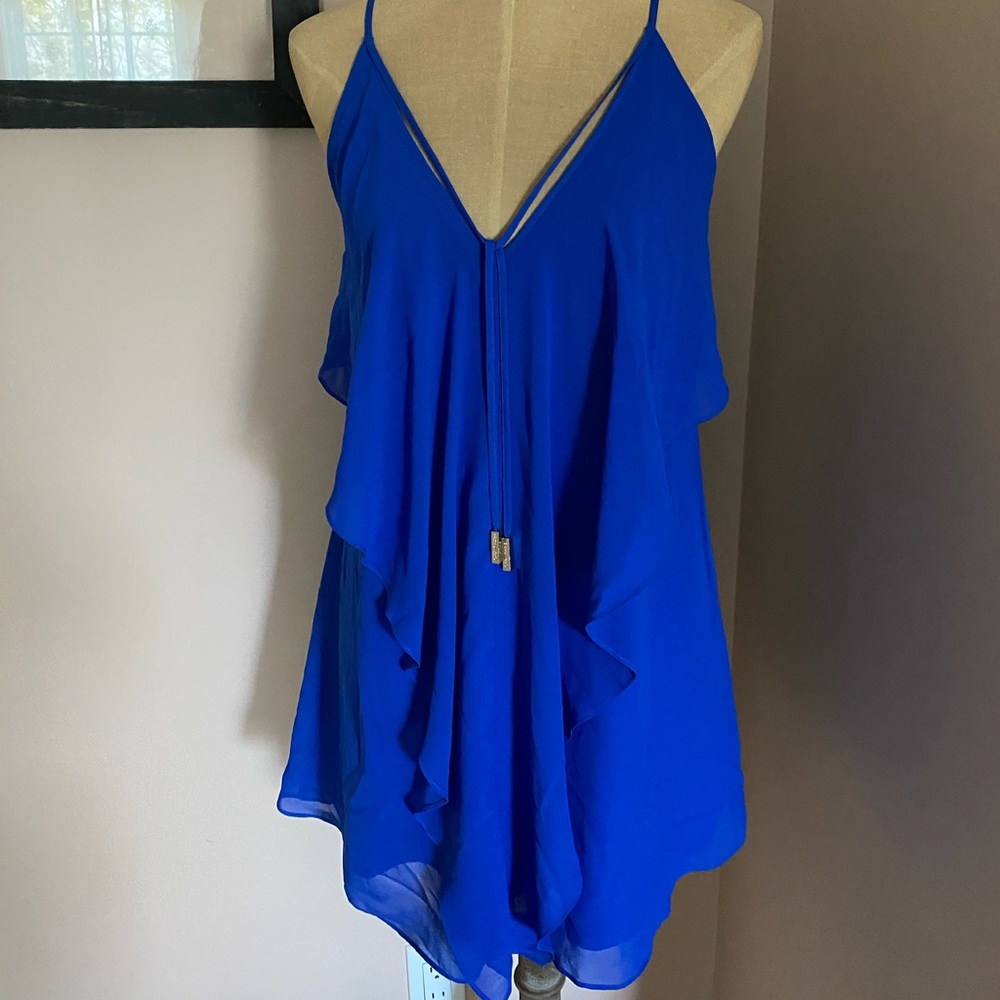 MARCIANO - SHORT RUFFLE DRESS - Picture 2 of 3